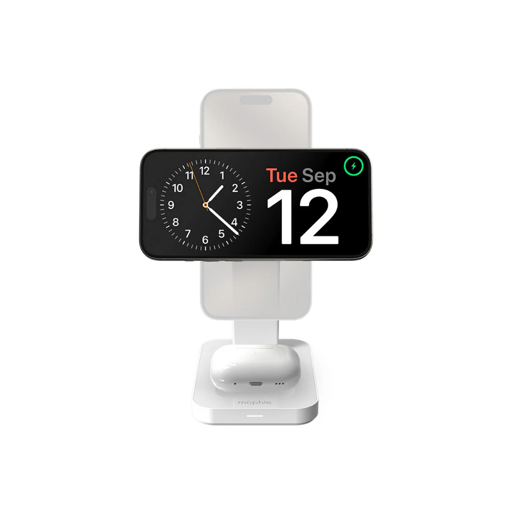 Mophie-UNV WRLS-3-in-1-Qi2 charging stand-White-ROC-UK