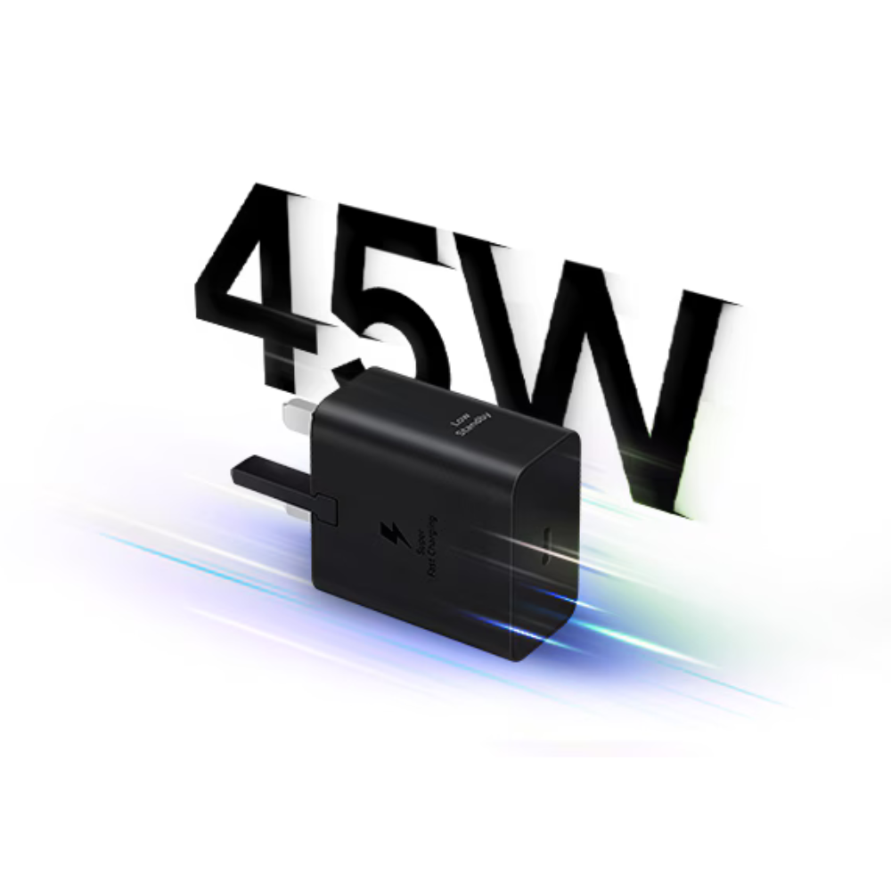 Samsung 45W Power Adapter (USB-C) WO Cable - Black