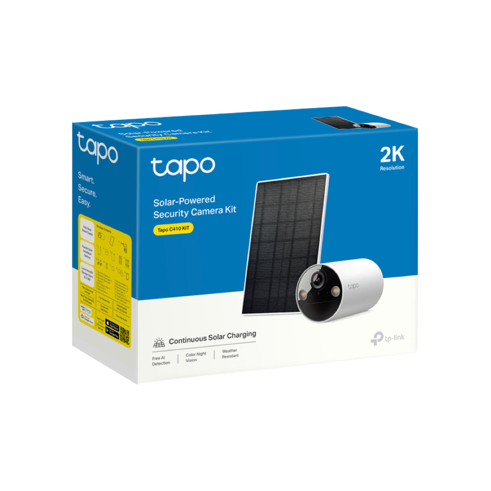 TPLINK TAPO C410 Kit Include TAPO C410 3MP Smart Wire-Free Security Camera + TAPO A201 Solar Panel ( TL-TAPO C410 KIT )