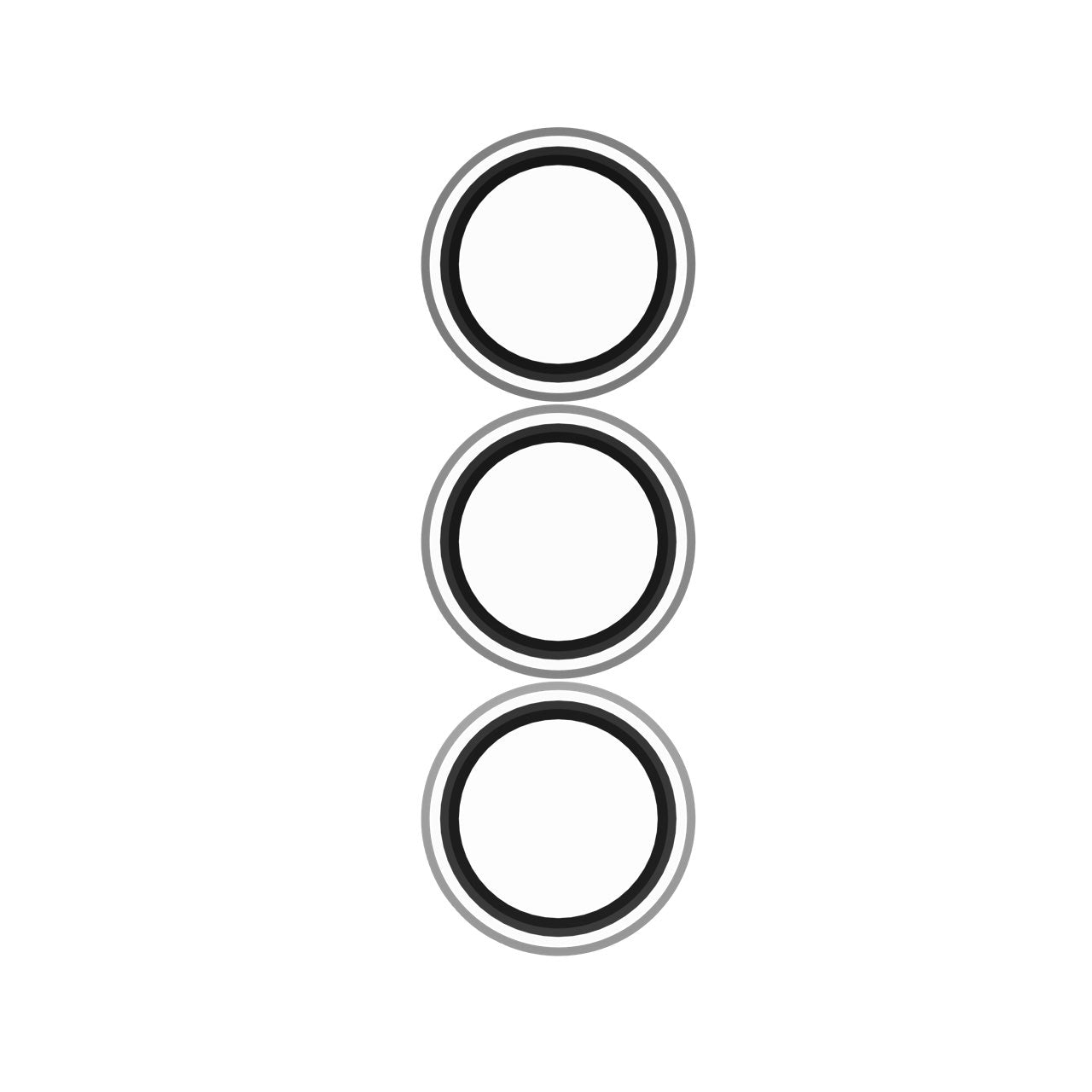 InvisibleShield Glass Elite Camera Rings-Samsung S25 Series - Black