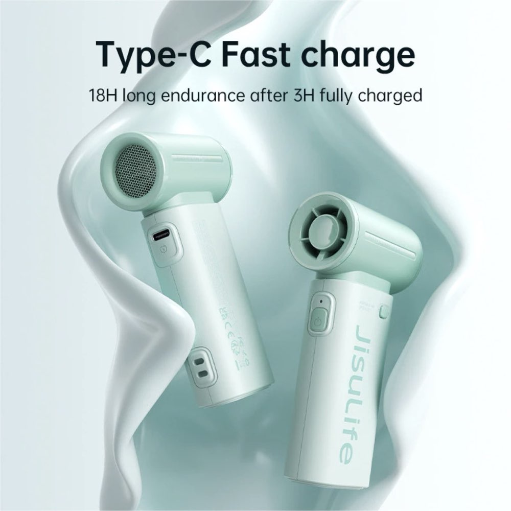 Jisulife HandHeld Fan Life9 - Mint Green
