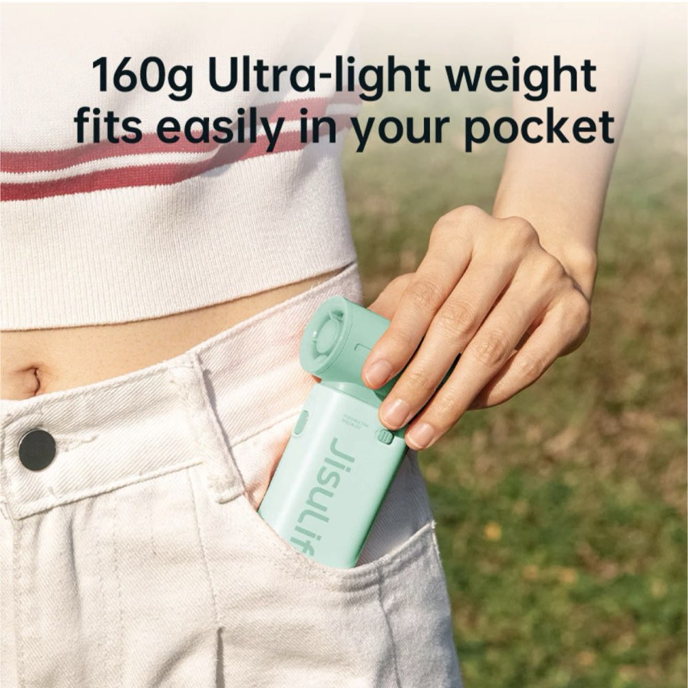 Jisulife HandHeld Fan Life9 - Mint Green