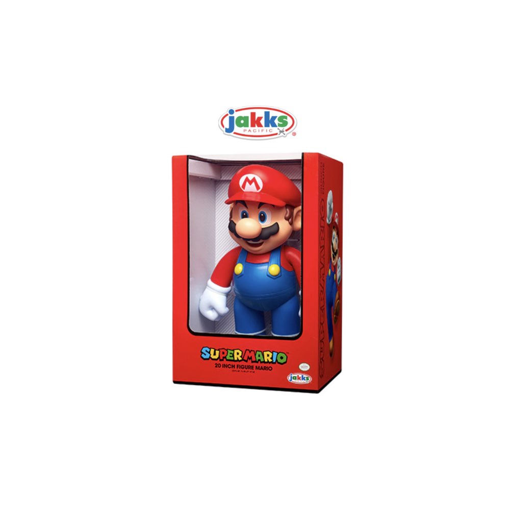 Nintendo Super Mario 20 Inch Big Posable Figurines- Mario by Jakks Pacific