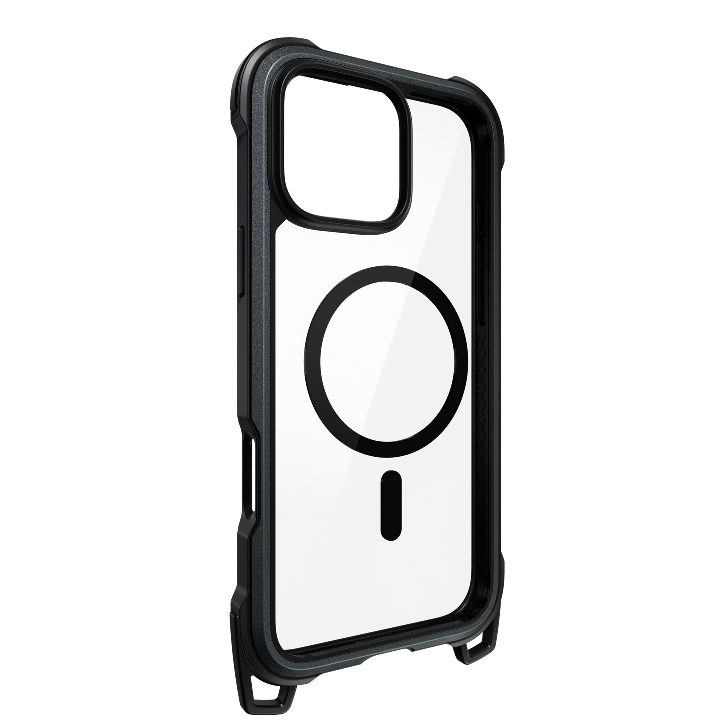 Mageasy iPhone 16 Pro Max Odyssey M +Strap| Magsafe Metal Black/ Black
