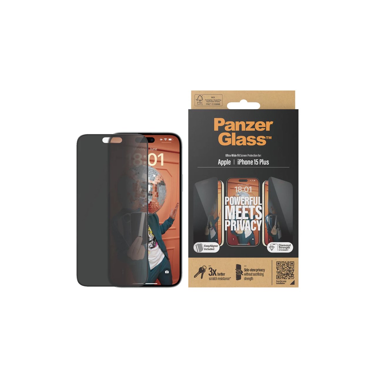 PANZERGLASS APPLE IPHONE 15 SERIES UWF PRIVACY