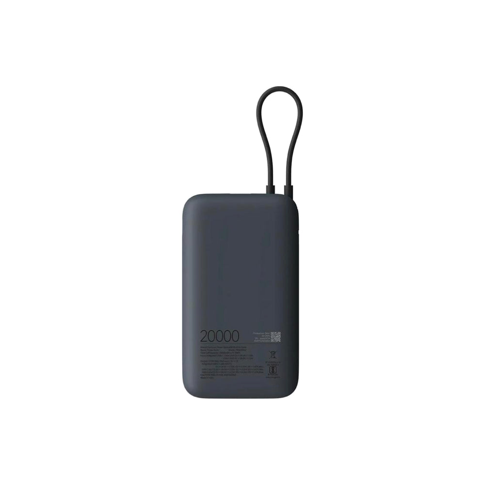 Xiaomi Power Bank 20000mAh (Integrated Cable) - Dark Gray (61856)