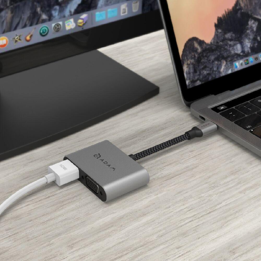 ADAM elements CASA Hub VH1 USB-C 3.1 To VGA/HDMI