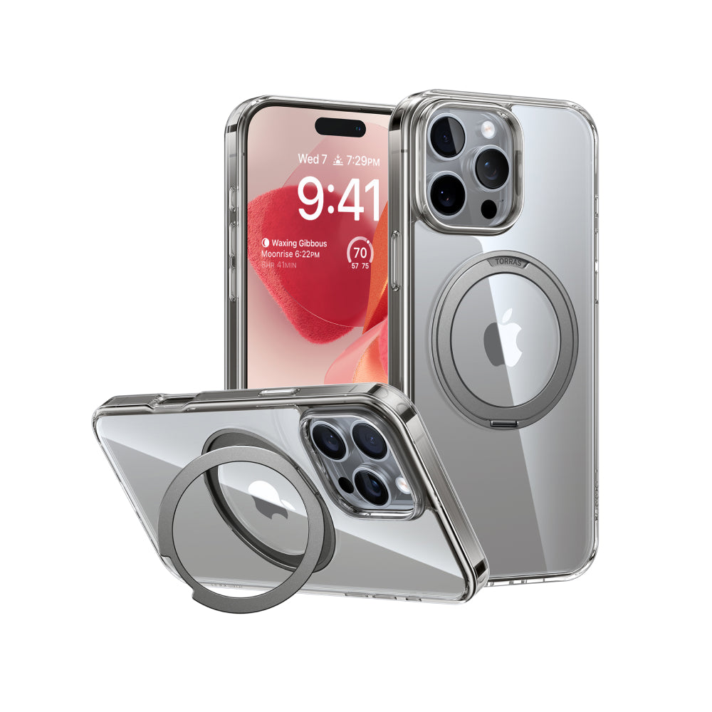 Torras Ostand Pro X00FX2007 iPhone 16 Pro Transparent Grey