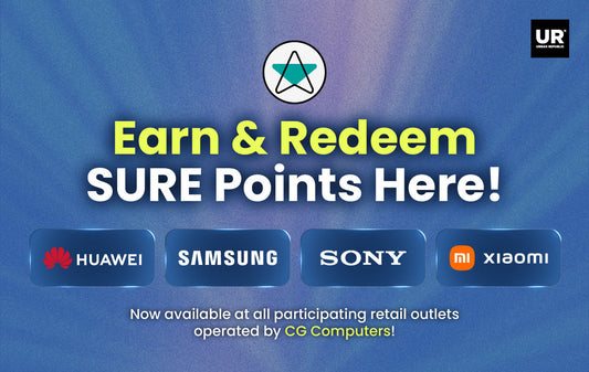 SURE Points Now Available at Samsung, Sony Centre, Mi Store & Huawei Experience Stores