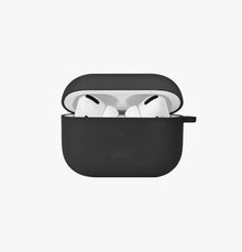 Uniq Nexo Active Hybrid Silicone Airpods Pro 2nd Gen (2022) Case With Sports Ear Hooks - Charcoal (Grey)