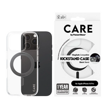 CARE by PanzerGlass® Case Feature Black Kickstand & MagSafe iPhone 16 Pro / 16 Pro Max