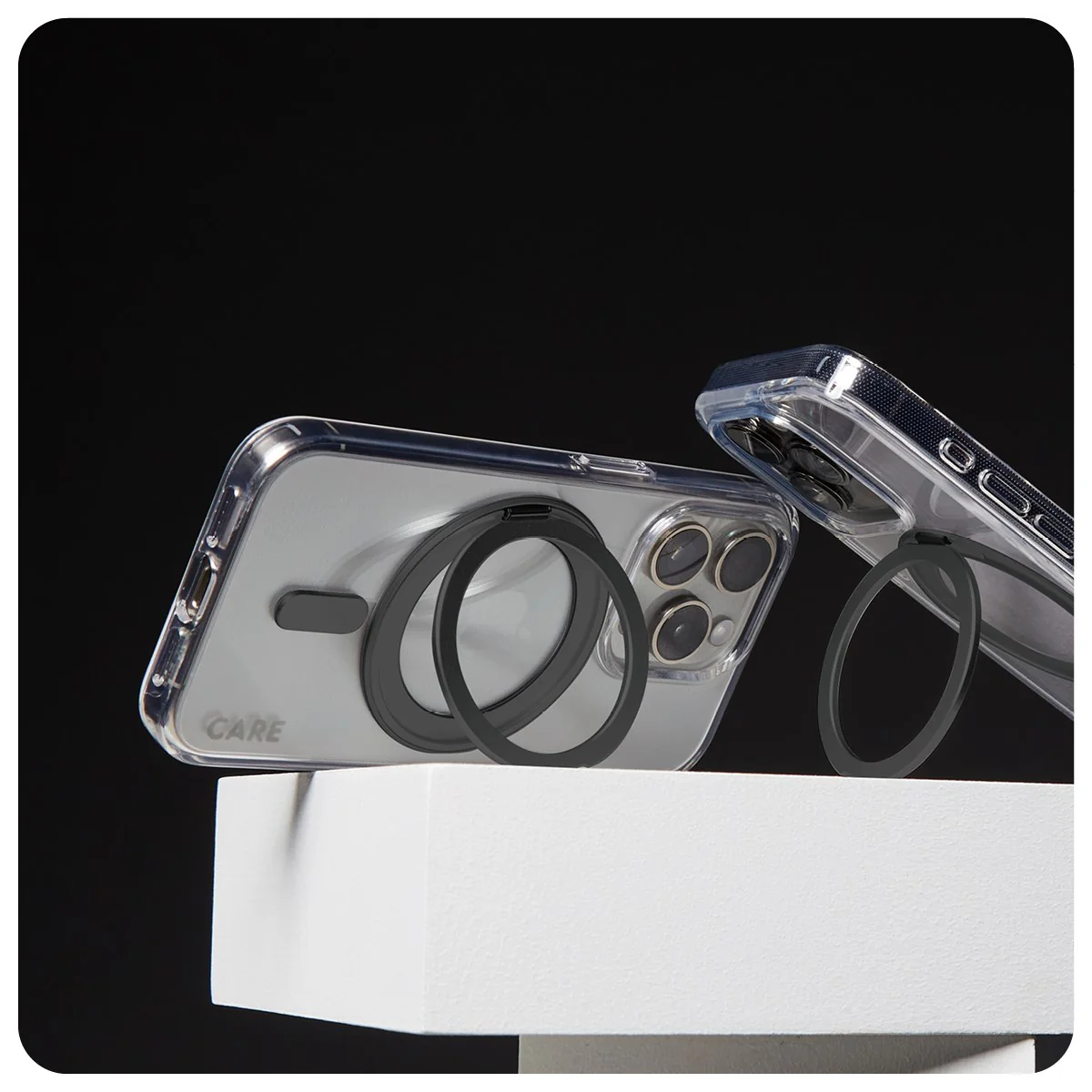 CARE by PanzerGlass® Case Feature Black Kickstand & MagSafe iPhone 16 Pro / 16 Pro Max