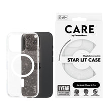 CARE by PanzerGlass® Case Flagship Star Lit w. White MagSafe iPhone 16 Series