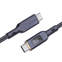Aukey 1m Nylon Braided USB-C to USB-C Cable with LCD Display