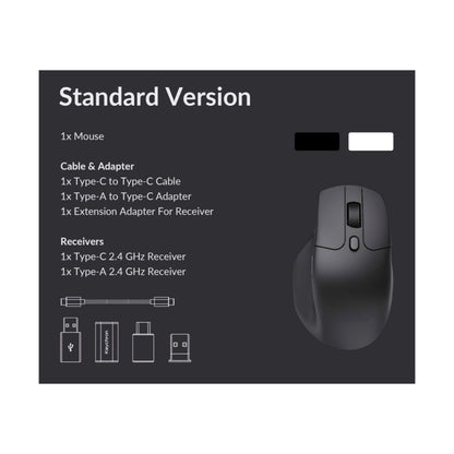 Keychron M6 - 78g - Non-backlit BT/2.4GHz/Wired Mouse