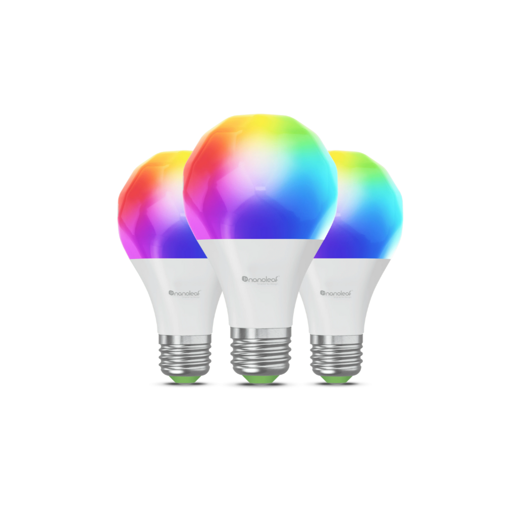 Nanoleaf Essentials | Smart A60 Bulb | EU/ANZ- 800Lm | White | 2700K-6500K | 220V-240V | E27 | 3 PACK | MATTER (NNL-NF080B02-3A19E)