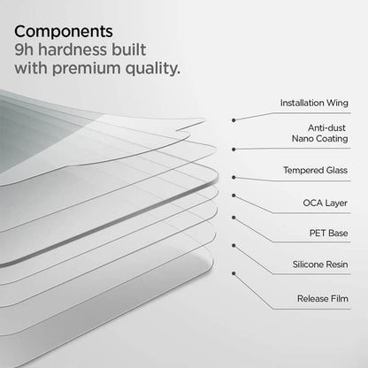 Spigen GLAStR Premium Tempered Glass Screen Protector for iPad 10.2 (2019-2021) - Clear