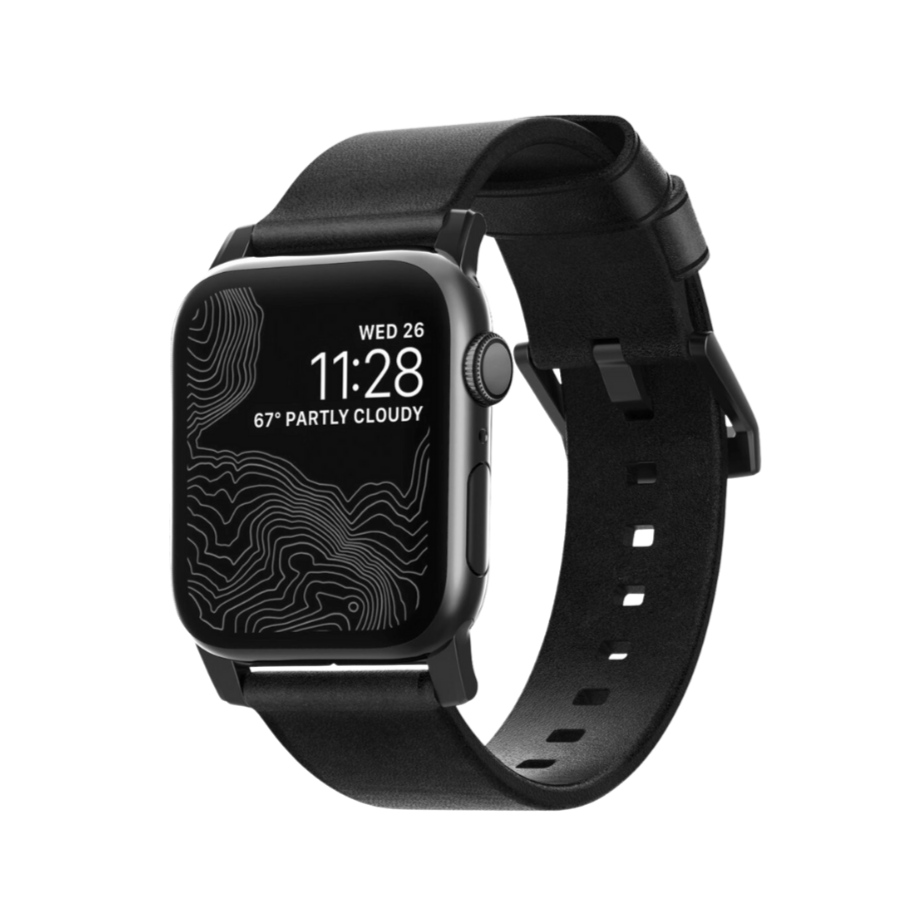 Nomad Modern Leather Strap for Apple Watch 45/44/42mm (Series SE/7/6/5/4/3/2)