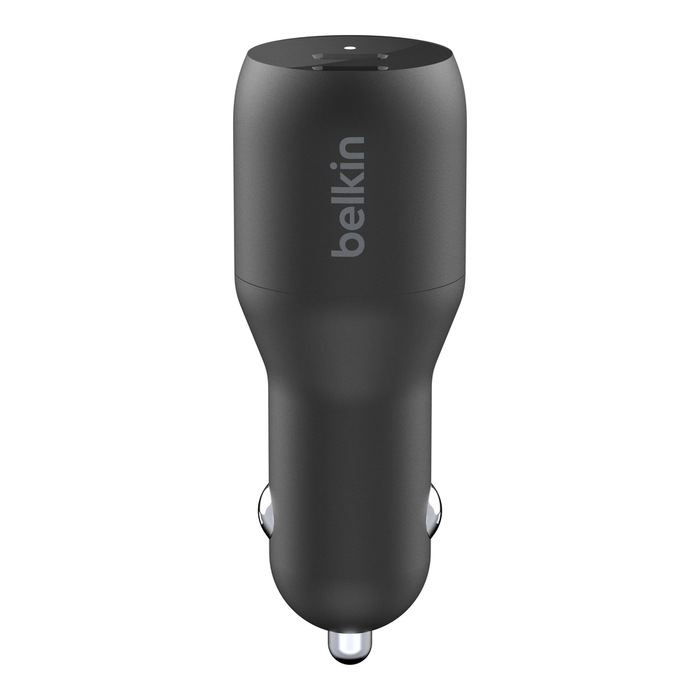 Belkin Dual USB-C Car Charger 18W X2 - Black