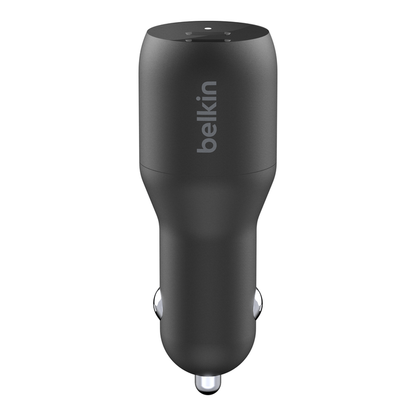 Belkin Dual USB-C Car Charger 18W X2 - Black