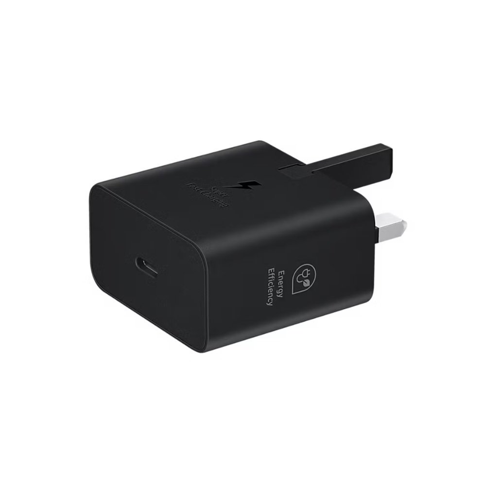Samsung 25W Power Adapter (USB-C) WO Cable - Black