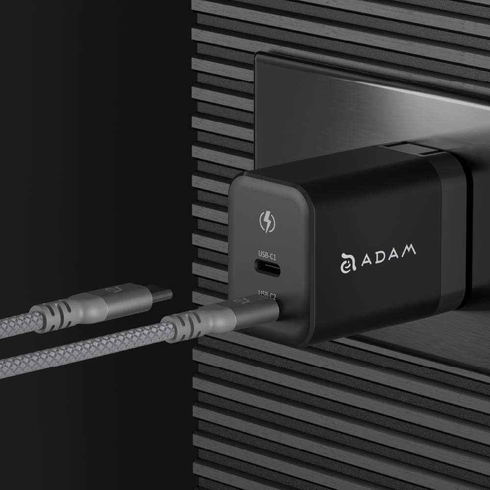 ADAM elements OMNIA X45C GaN 45W Dual USB-C Port Compact Wall Charger