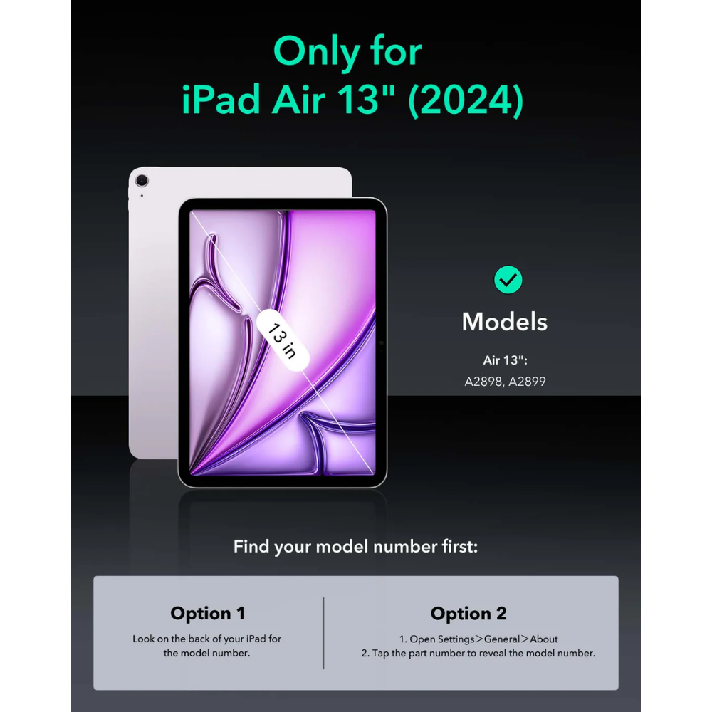 ESR Shift Magnetic Case iPad Air 13 inch (2024)