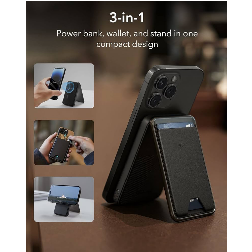 ESR HaloLock Wireless Power Bank Wallet