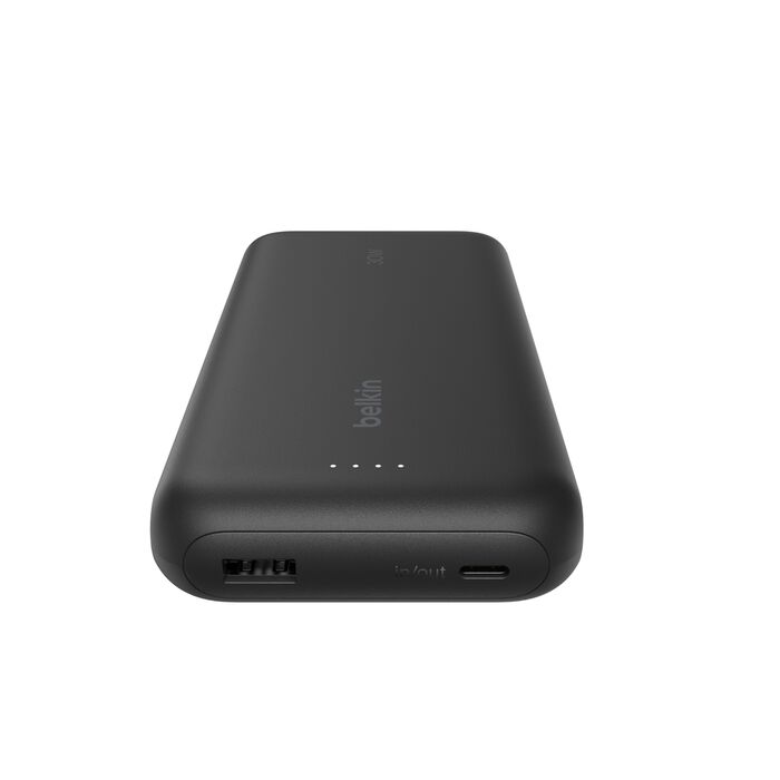 Belkin BoostCharge Power Bank 20K PD30W W/Integrated Cable - Black