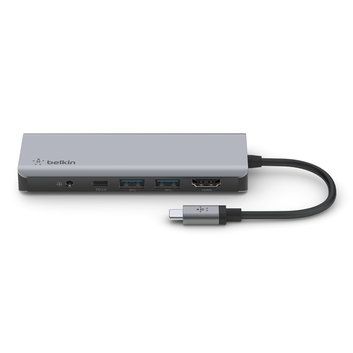 Belkin USB-C 7-in-1 Multiport Adapter Hub/HDMI/USB-C/USB-Ax2/MicroSD/SD/AUDIO 3.5"