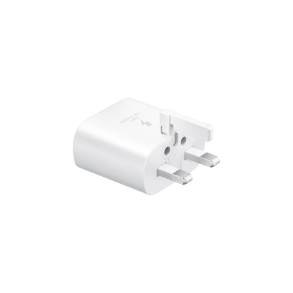Samsung 25W Power Adapter (USB-C) WO Cable - White