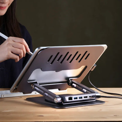 ADAM elements CASA HUB Stand Pro USB-C 6-in-1 Laptop Stand Hub