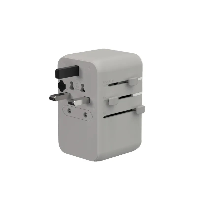 ADAM elements T35L 35W Universal Travel Adapter with Built-In USB-C Cable