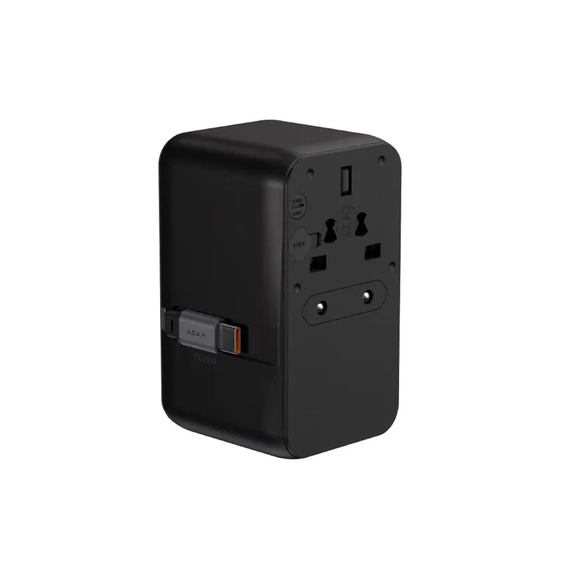 ADAM elements T70L 70W Universal Travel Adapter with Built-In USB-C Cable