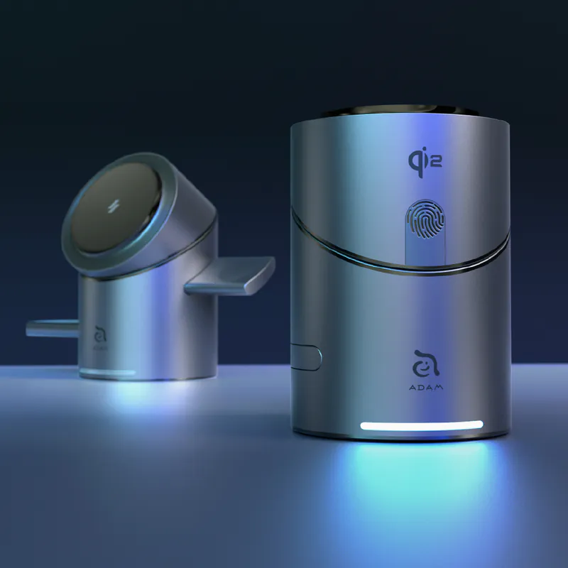 Adam Elements Mag Tube Qi2  3-in-1 Intelligent Charging Station