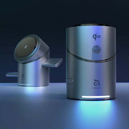 Adam Elements Mag Tube Qi2  3-in-1 Intelligent Charging Station