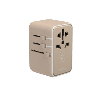ADAM elements T35L 35W Universal Travel Adapter with Built-In USB-C Cable