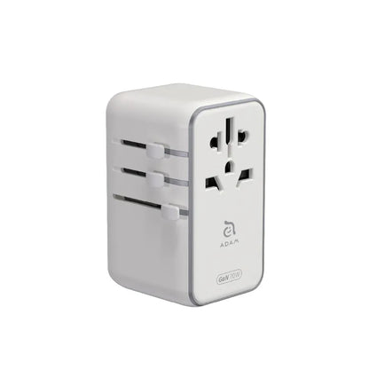 ADAM elements T70L 70W Universal Travel Adapter with Built-In USB-C Cable