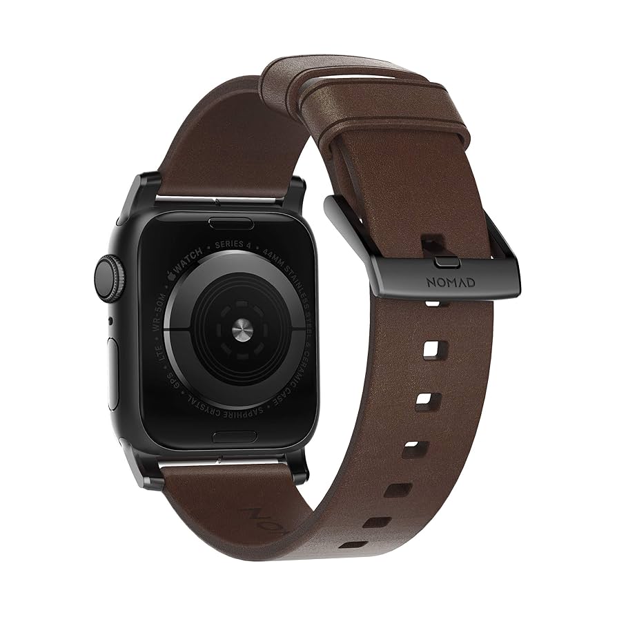 Nomad Modern Leather Strap for Apple Watch 45/44/42mm (Series SE/7/6/5/4/3/2)