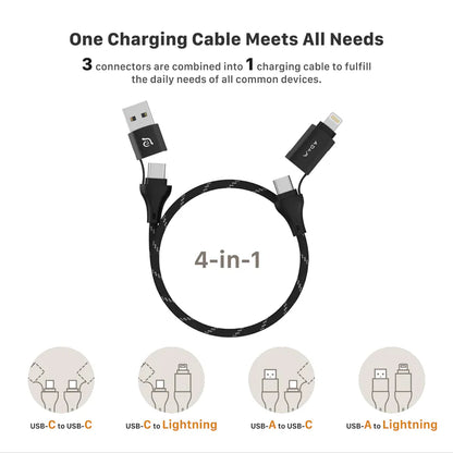 ADAM elements  PeAk MS401 4-in-1 60W Magnetic Charging Cable