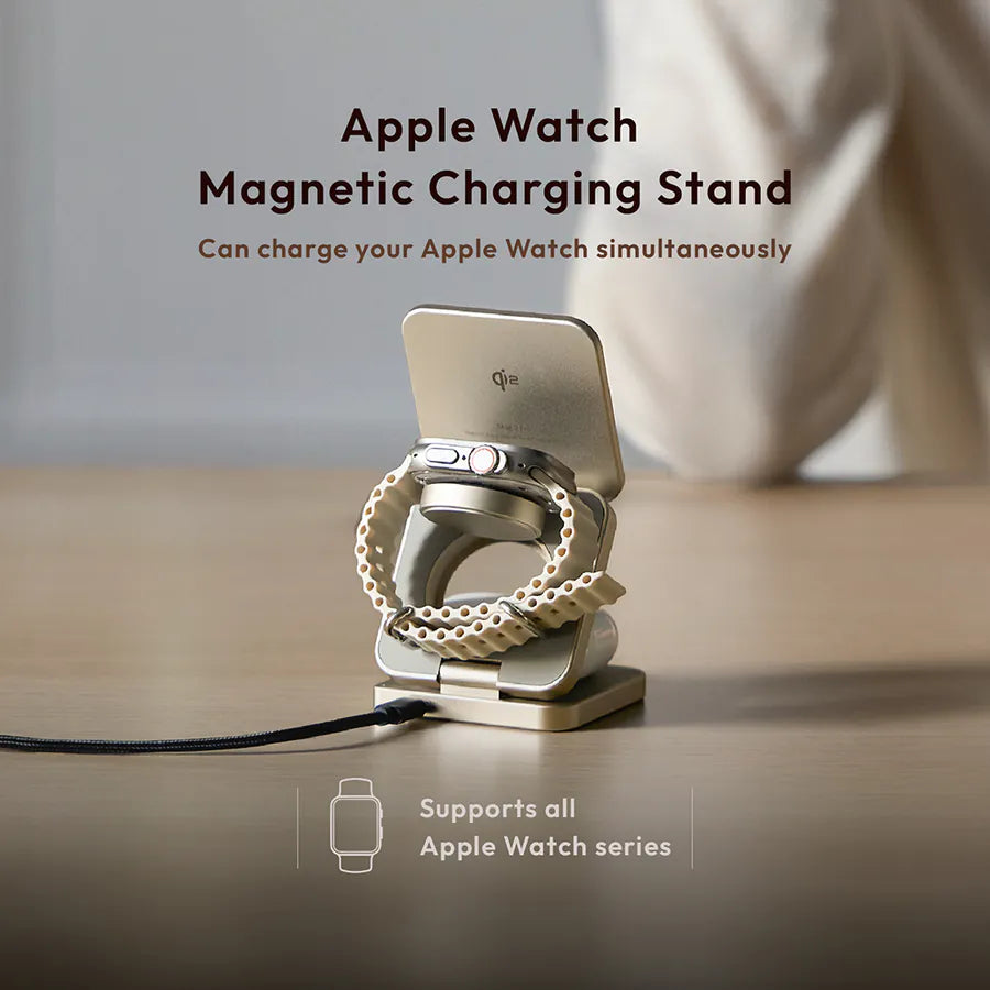 ADAM elements Mag 3 Pro Qi2 3-in-1 Foldable Travel Charging Station