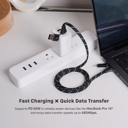 ADAM elements  PeAk MF401 4-in-1 60W Magnetic Flat Charging Cable
