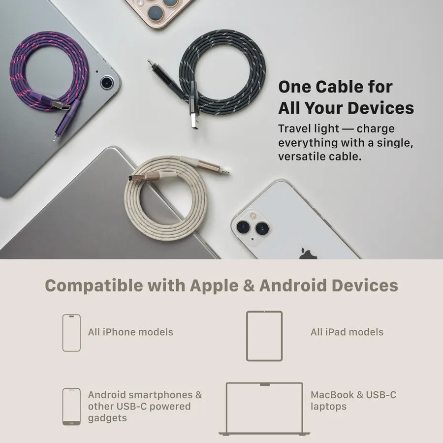 ADAM elements  PeAk MF401 4-in-1 60W Magnetic Flat Charging Cable