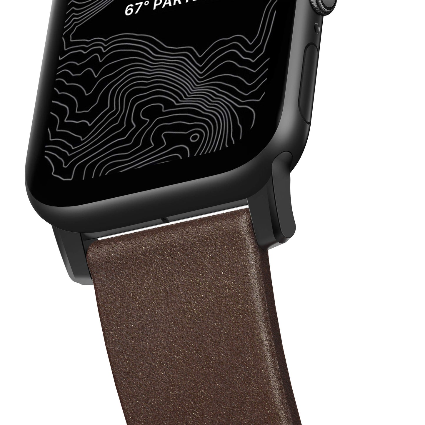 Nomad Modern Leather Strap for Apple Watch 45/44/42mm (Series SE/7/6/5/4/3/2)