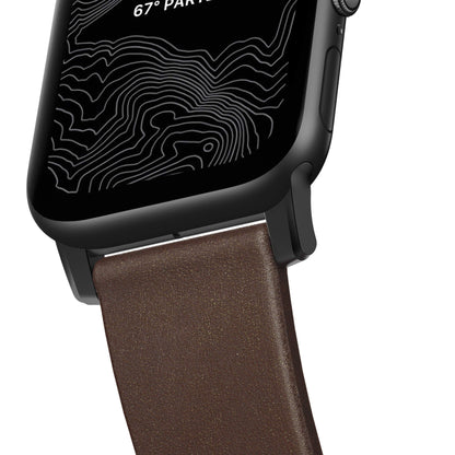 Nomad Modern Leather Strap for Apple Watch 45/44/42mm (Series SE/7/6/5/4/3/2)