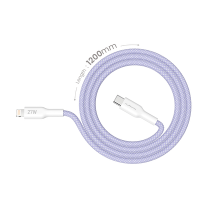 ALPHA Cable Type C to Lightning - Purple (ALUSB-CL2 (C to L)