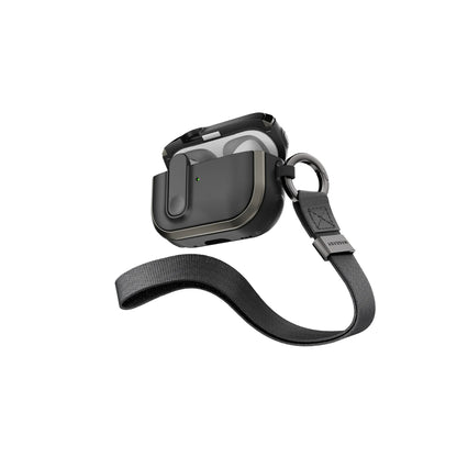 Mageasy  AirPods Pro 2 Odyssey with Wrist Strap Magnetic Closure - Metal Black