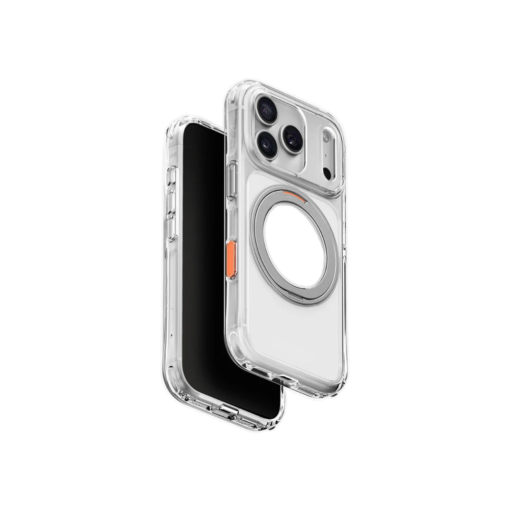 Uniq Swivix Hybrid 360 Rotating Kickstand Case for iPhone 18 Pro 6.3-inch - Lucent Clear