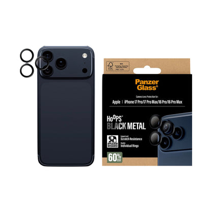 PanzerGlass® Hoops® Black Camera Lens Protector iPhone 17 Pro & iPhone 17 Pro Max