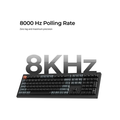 Keychron V6 Ultra 8K ANSI Full-Size BT/ 2.4Ghz/ Wired Keyboard - Silk POM Red Switch
